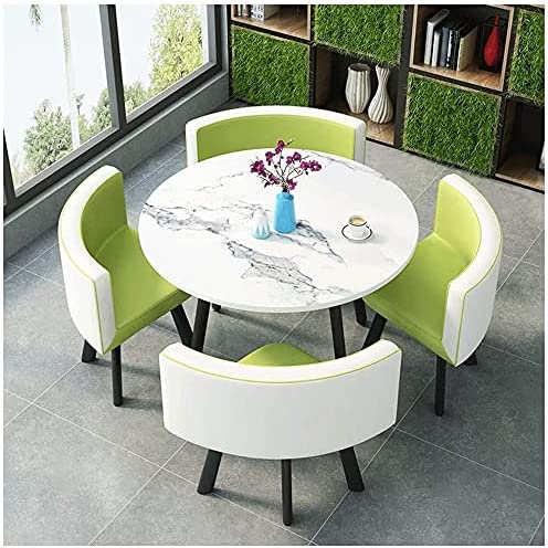 【Furniture】【BS】Kitchen Dining Table Set Round Dining Table Set for Home, Home Furniture Set 1 Table 4 Chairs