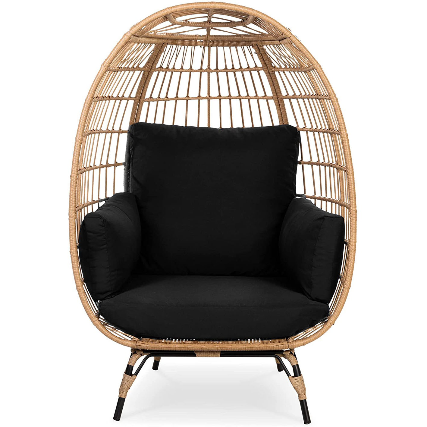Wicker Egg Chair Oversized Indoor Outdoor Patio Lounger