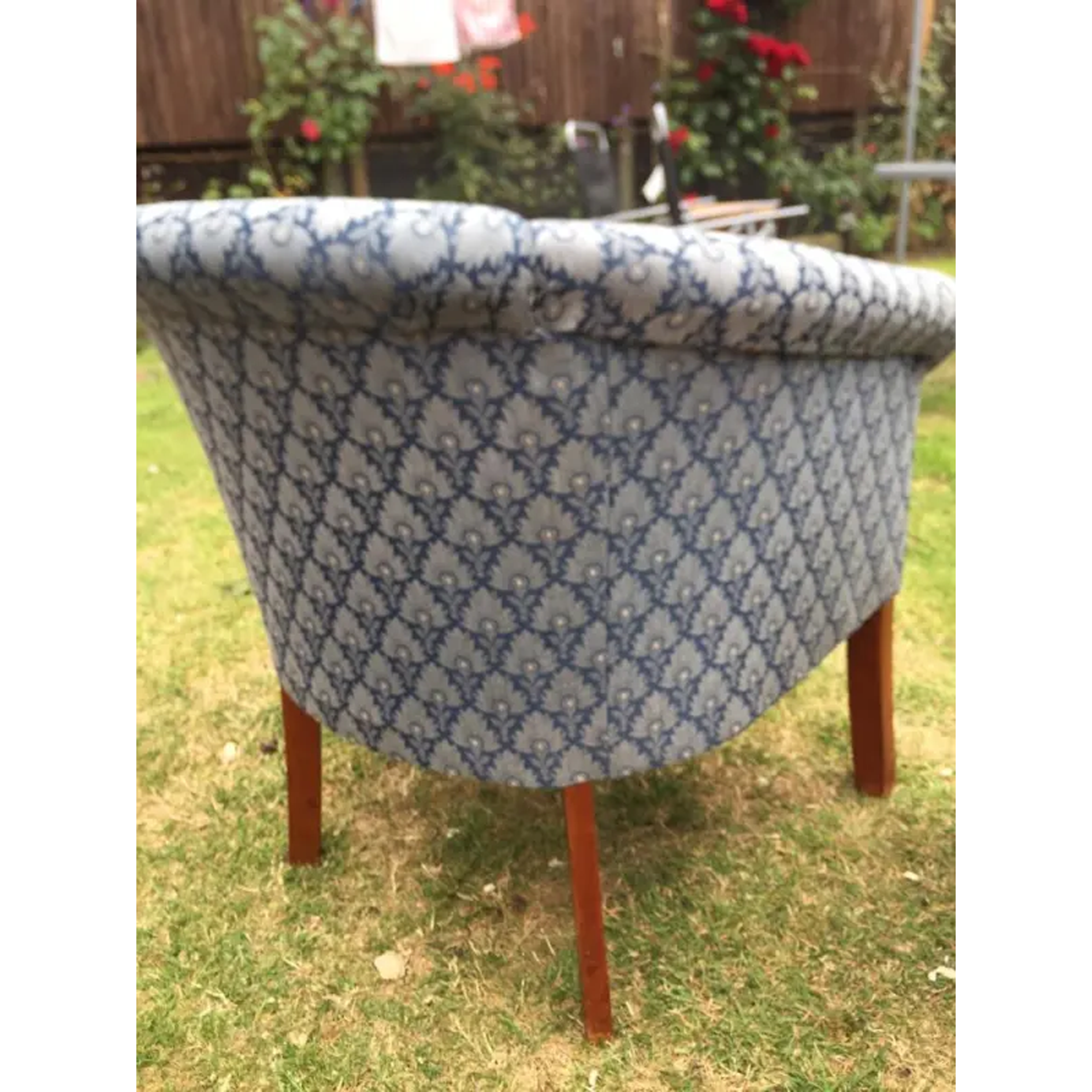 Two matching cup chairs. Delivery available.