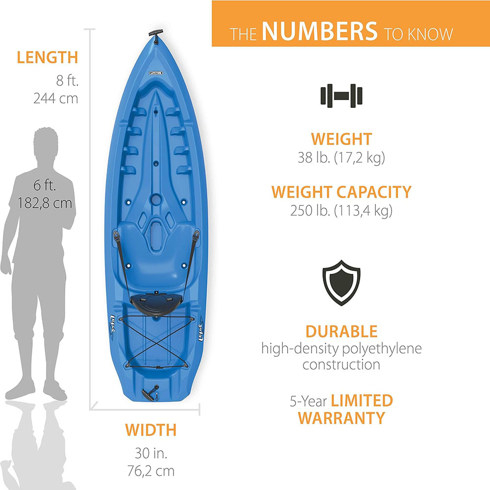 Lifetime Lotus Sit-On-Top Kayak with Paddle