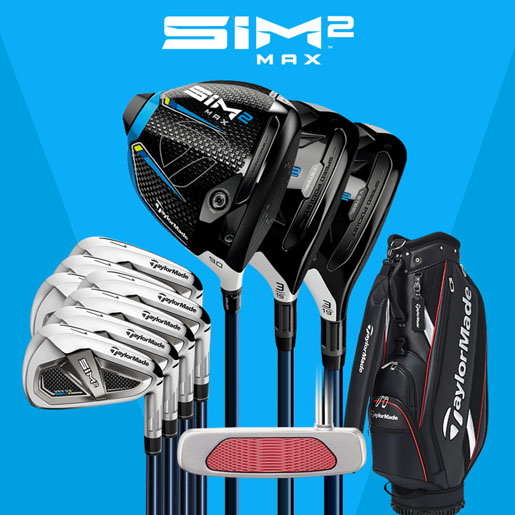 TaylorMade’s new golf clubs, male SIM2 MAX series golf full set of clubs