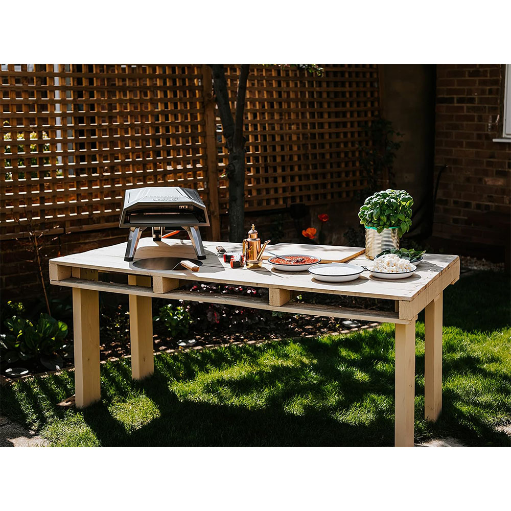 HUNGRY CHEF Pizza Oven and Outdoor Grill, Pizza Accessories with Outdoor Thermometer