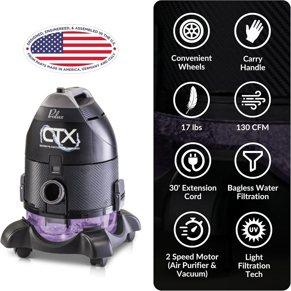 Prolux CTX Canister Vacuum & Air Purifier